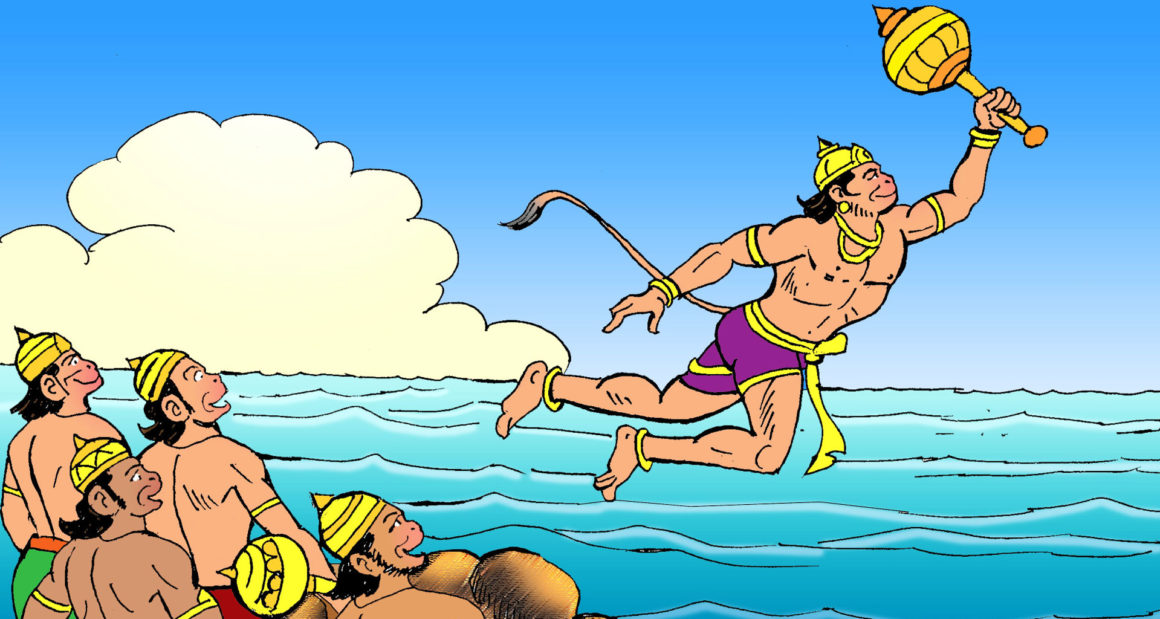 Hanuman takes the leap to Lanka