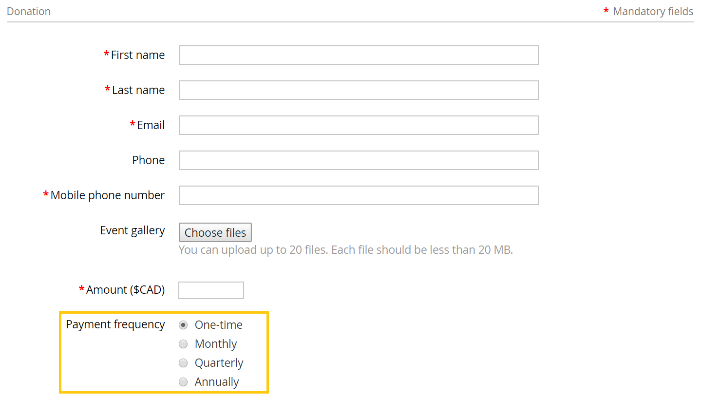 Recurring donations product post infographic benefits